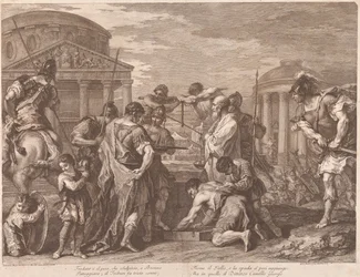 Camillus redt Rome van Brennus
