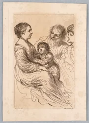 Dame, Jongen en Twee Oude Mannen