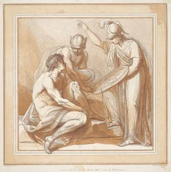 Mercurius, Minerva en Paris