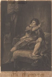Mr. Kemble in de rol van koning Richard de Derde - "Richard III," Act V, Scene V