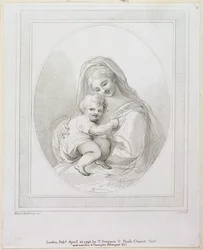 Maagd en Kind, gegraveerd door Luigi Schiavonetti, 1793 (gravure)