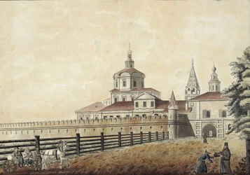 Het St. Andronik Klooster in Moskou, 1780s