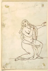 Lucretia of Tarquinia Steekt Zichzelf