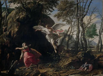 Hagar en Ismaël in de wildernis
