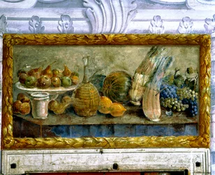 Stilleven met distels (fresco)