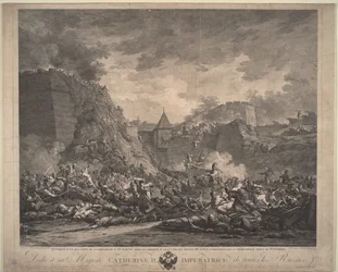 Het Beleg van de Vesting Ochakov in December 1788