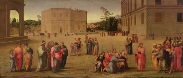 Jozef presenteert zijn vader en broers aan de farao, c.1515