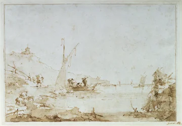 Een kustscène, c.1770-80