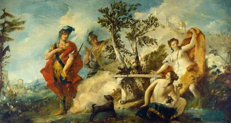 Carlo en Ubaldo weerstaan de betoveringen van Armida