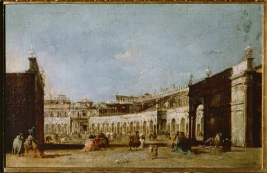 Piazza San Marco, Venetië, Italië (olieverf op doek)