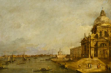 Santa Maria delle Salute en de Toegang tot het Grote Kanaal, Venetië, Kijkend naar het Oosten