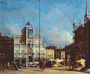 De kloktoren, Venetië, ca. 1760
