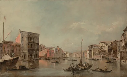 Het Canal Grande in Venetië met Palazzo Bembo
