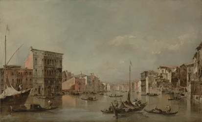 Het Grote Kanaal in Venetië met Palazzo Bembo, ca. 1768