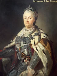Portret van Catharina II, ook bekend als Catharina de Grote (Stettin