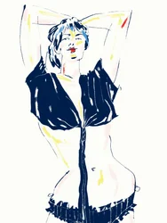 Zelfverzekerde lingeriepose