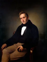Italiaans: Portret van Alessandro Manzoni Portret van Alessandro Manzoni