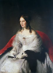 Portret van Sarah Louise Strachan Ruffo van Motta en Bagnara, Prinses van Sant