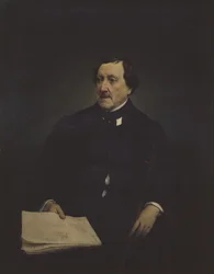 Portret van de componist Gioachino Antonio Rossini 1792-1868