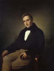 Portret van de dichter Alessandro Manzoni 1785-1873