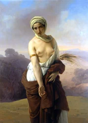Ruth. Schilderij door Francesco Hayez. 1853. Musei Civici, Bologna.