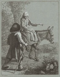Jongen en Meisje met een Ezel