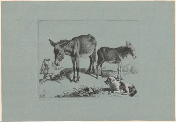Plaat 5, uit De set van 12 pastorale scènes