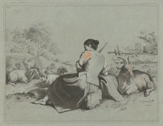 Zittende herderin, 1762