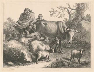 Herder met een Cape die een Kudde Drijft, na 1776