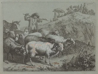 Herder met zijn Kudde