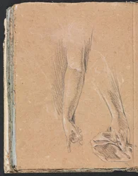 Verona Schetsboek: Armen en handen met draperie pagina 78, 1760