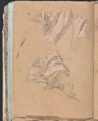 Verona Schetsboek: Draperiestudies (pagina 90)