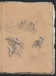 Verona Schetsboek: Draperiestudies pagina 69, 1760