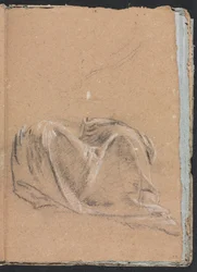Verona Schetsboek: Draperiestudie pagina 35, 1760