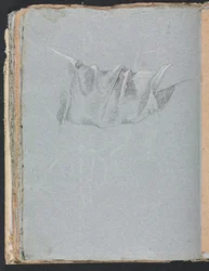 Verona Schetsboek: Draperijstudie pagina 48, 1760