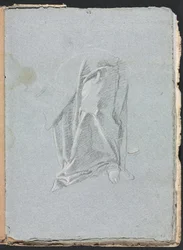 Verona Schetsboek: Draperie met voet (pagina 83)
