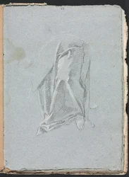 Verona Schetsboek: Draperie met voet pagina 83