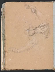 Verona Schetsboek: Vrouwelijke Armen en Handen met Draperie (pagina 82)