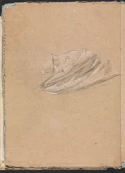 Verona Schetsboek: Hoofd en schouder met draperie pagina 14, 1760