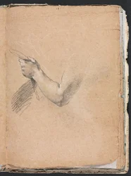 Verona Schetsboek: Linkerarm en hand (pagina 75)