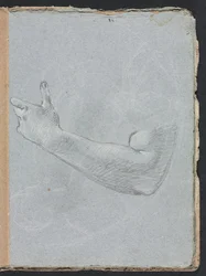 Verona schetsboek: Linkerarm en hand pagina 47