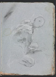 Verona Schetsboek: Mannelijk naakt van achteren (pagina 9)