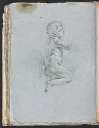 Verona Schetsboek: Putto in profiel pagina 64, 1760