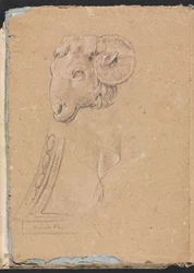 Verona schetsboek: Ramskop pagina 12, 1760