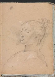 Verona Schetsboek: Vrouw met gesloten ogen (pagina 15)