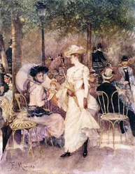 Figuren in een park