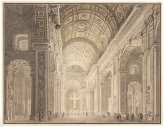 Interieur van de Verlichte Sint-Pieter