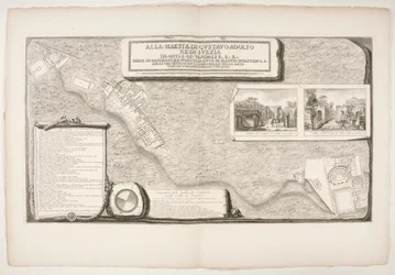 Topografie van de ontdekte fabrieken in de stad Pompeii