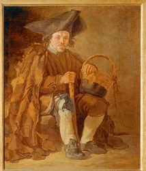 Vieil homme au chapeau - Arme man met hoed ...