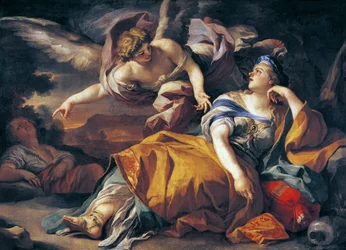 Hagar en de Engel, door Francesco Solimena